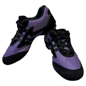 SANSHA Salsette Dance Shoe Purple Mesh/Suede. Split Sole. Stored Great Condition